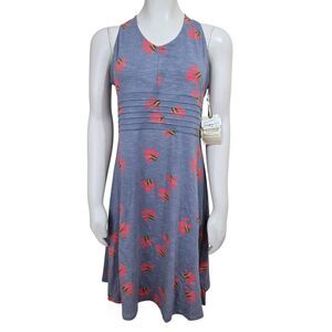 Horny Toad Knit Dress Size L Floral convertible straps Tencel/Organic Cotton NEW